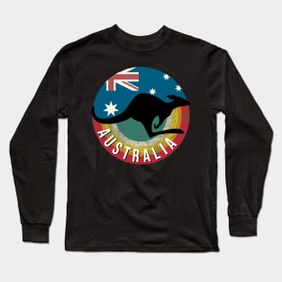 Retro Kangaroo Long Sleeve T-Shirt